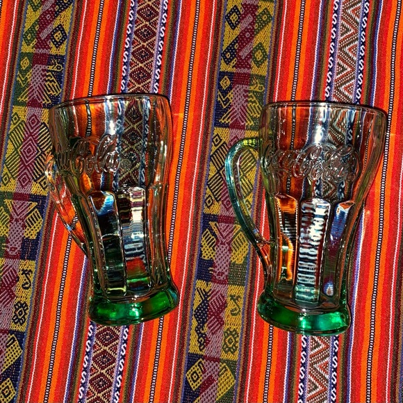 🎉Host Pick🎉 Anchor Hocking Coca Cola Embossed Retro Drinking Glasses Set of 2 - Picture 11 of 13